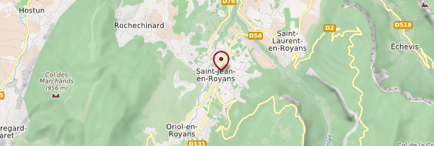 Carte Saint-Jean-en-Royans - Ardèche, Drôme