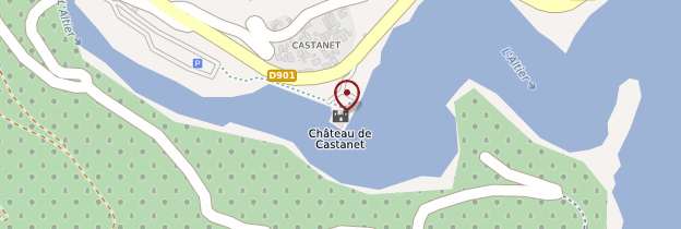 Carte Castanet - Languedoc-Roussillon