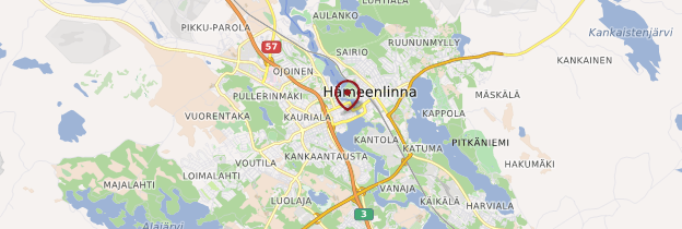 Carte Hämeenlinna - Finlande