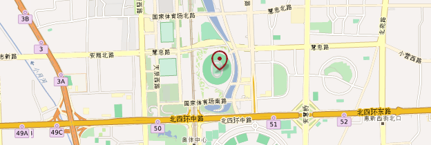Carte Parc olympique - Pékin (Beijing)