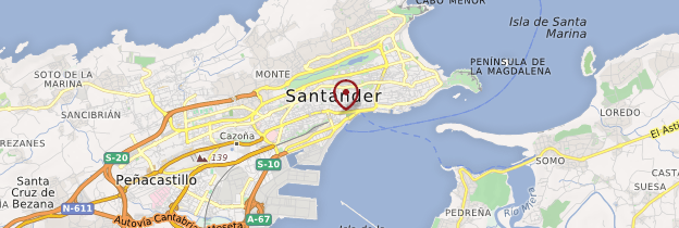 Carte Santander - Espagne