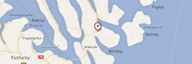 Carte Borðoy - Îles Féroé