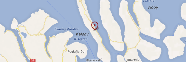 Carte Kalsoy - Îles Féroé