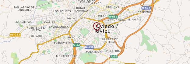 Carte Oviedo - Espagne