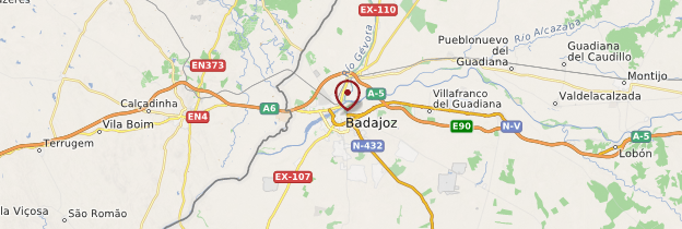 Carte Badajoz - Espagne