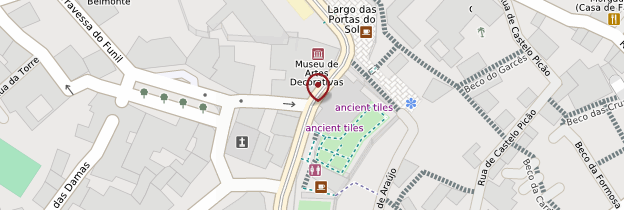 Carte Miradouro da Santa Luzia (belvédère) - Lisbonne