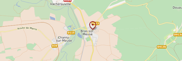 Carte Bras-sur-Meuse - Lorraine