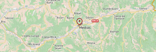 Carte Mediaş - Roumanie