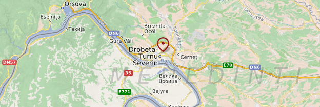 Carte Drobeta Turnu-Severin - Roumanie