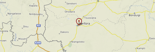 Carte Banfora - Burkina Faso