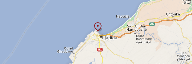 Carte El Jadida - Maroc