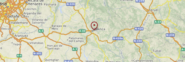 Carte Cuenca - Espagne