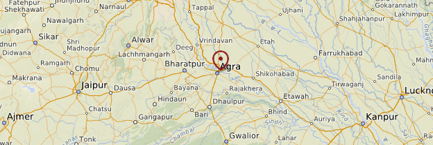 Carte Agra - Inde
