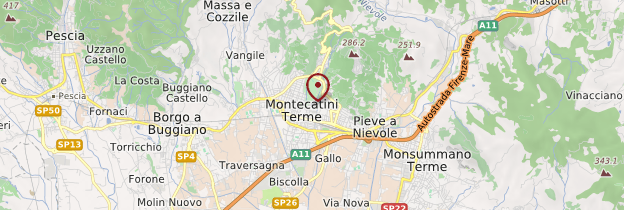 Carte Montecatini Terme - Toscane