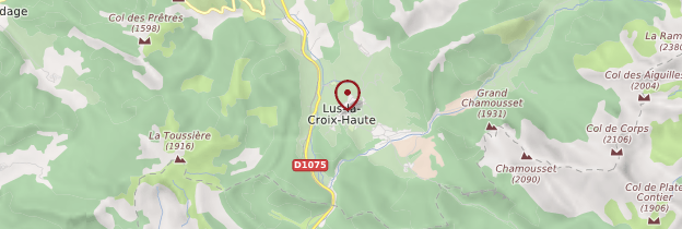 Carte Lus-la-Croix-Haute - Ardèche, Drôme