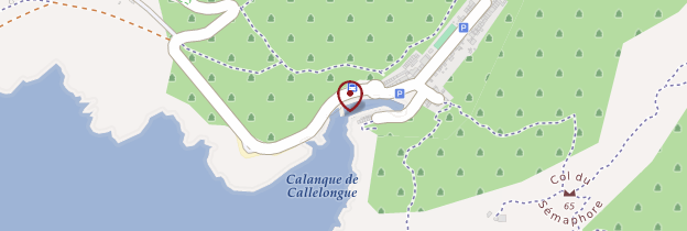 Carte Calanque de Callelongue - Marseille
