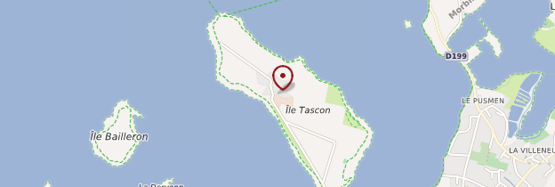 Carte Île de Tascon - Bretagne