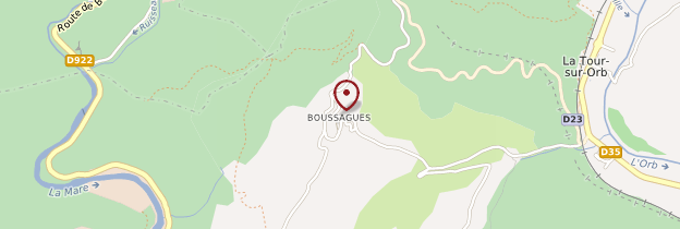 Carte Boussagues - Languedoc-Roussillon