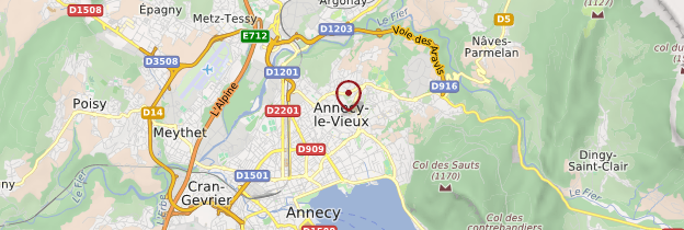 Carte Annecy-le-Vieux - Alpes