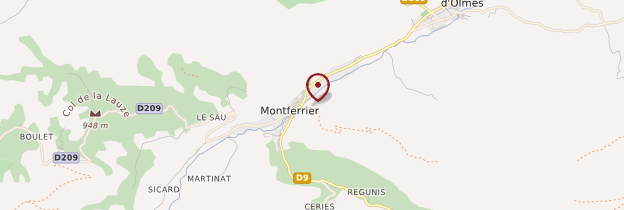Carte Montferrier - Midi toulousain - Occitanie