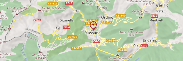 Carte La Massana - Andorre