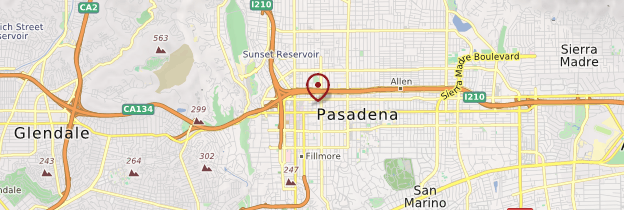 Carte Pasadena - Californie