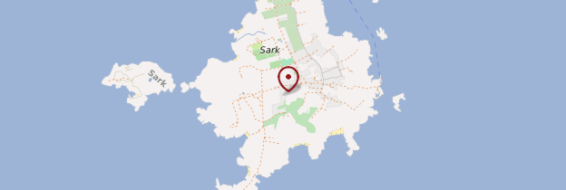 Carte Sercq (Sark) - Îles Anglo-Normandes