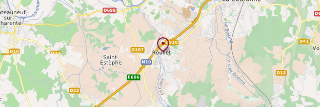 Carte Roullet-Saint-Estèphe - Poitou, Charentes