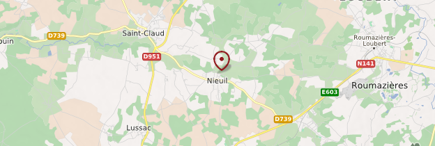 Carte Nieuil - Poitou, Charentes