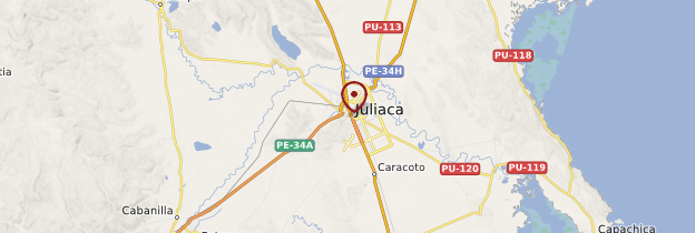 Carte Juliaca - Pérou