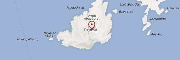 Carte Île d'Iraklia - Cyclades