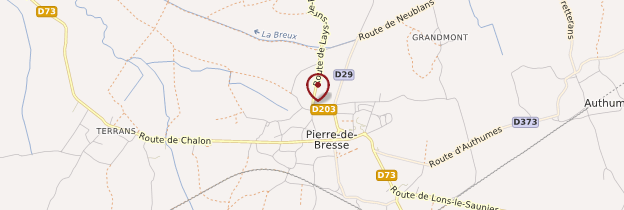 Carte Pierre-de-Bresse - Bourgogne