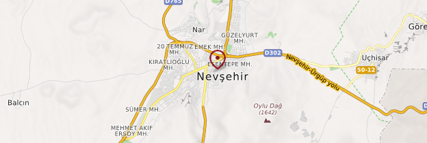 Carte Nevşehir - Turquie
