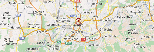Carte Charleroi - Belgique