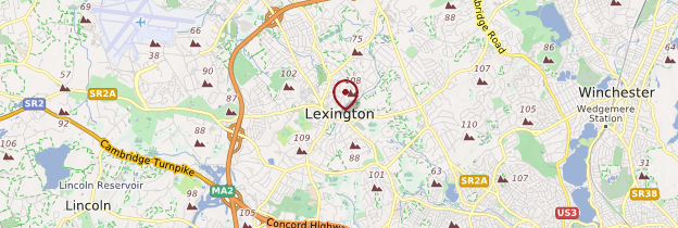 Carte Lexington - États-Unis