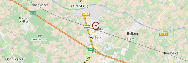 Carte Aalter - Belgique