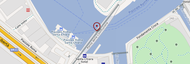 Carte Pont de la Constitution - Venise