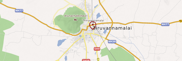 Carte Tiruvanamalai - Inde