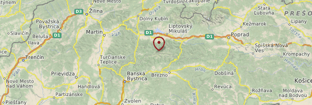 Carte Parc national des Basses Tatras - Slovaquie