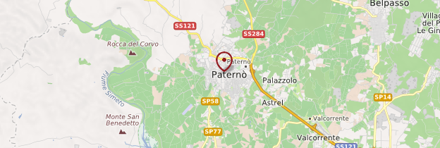 Carte Paternò - Sicile