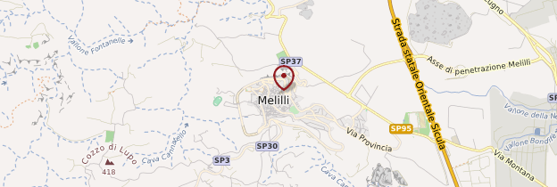 Carte Melilli - Sicile