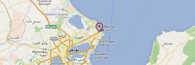 Carte La Marsa - Tunisie