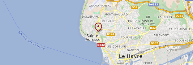 Carte Sainte-Adresse - Normandie