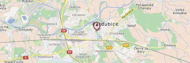 Carte Pardubice - République tchèque