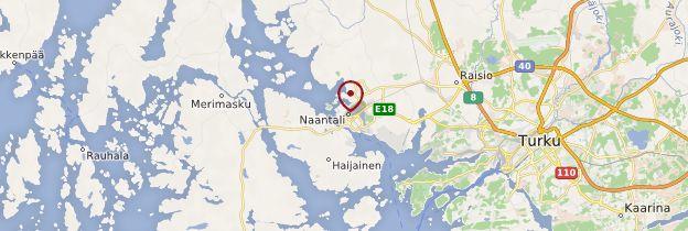 Carte Naantali - Finlande