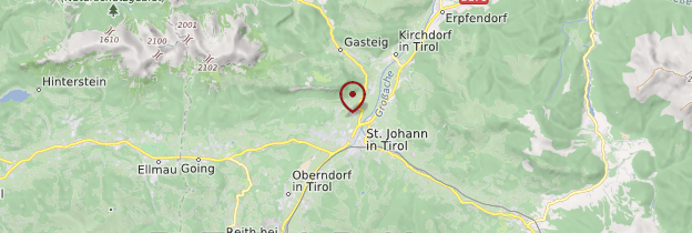 Carte Sankt Johann im Tirol - Autriche