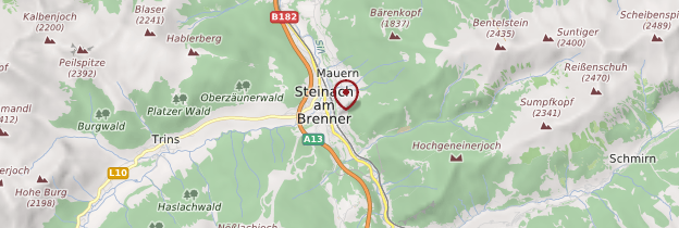 Carte Steinach - Autriche