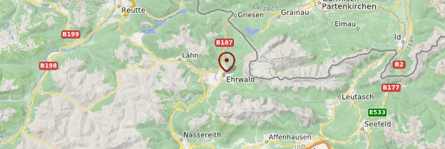 Carte Ehrwald - Autriche