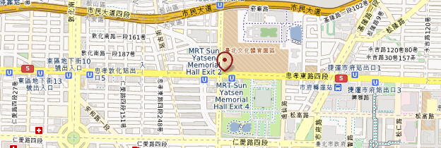 Carte Sun Yat-Sen memorial hall - Taiwan