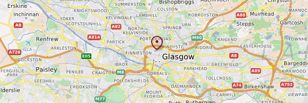 Carte Périphérie de Glasgow - Écosse